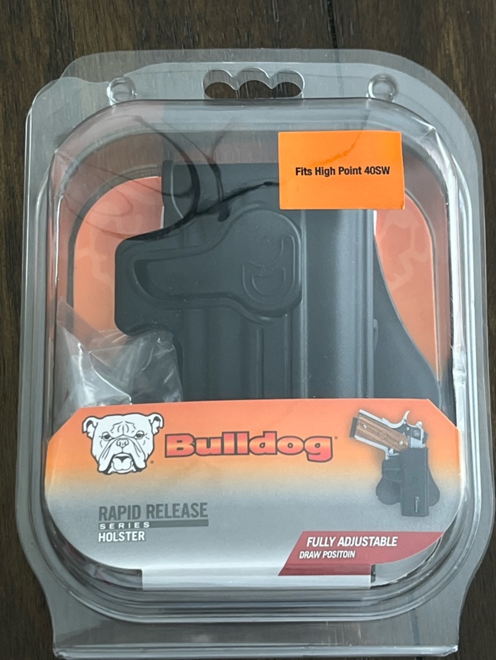 Bulldog Paddle Holster for HI-Point 40 RR-HP Right Hand Rapid Release NEW!